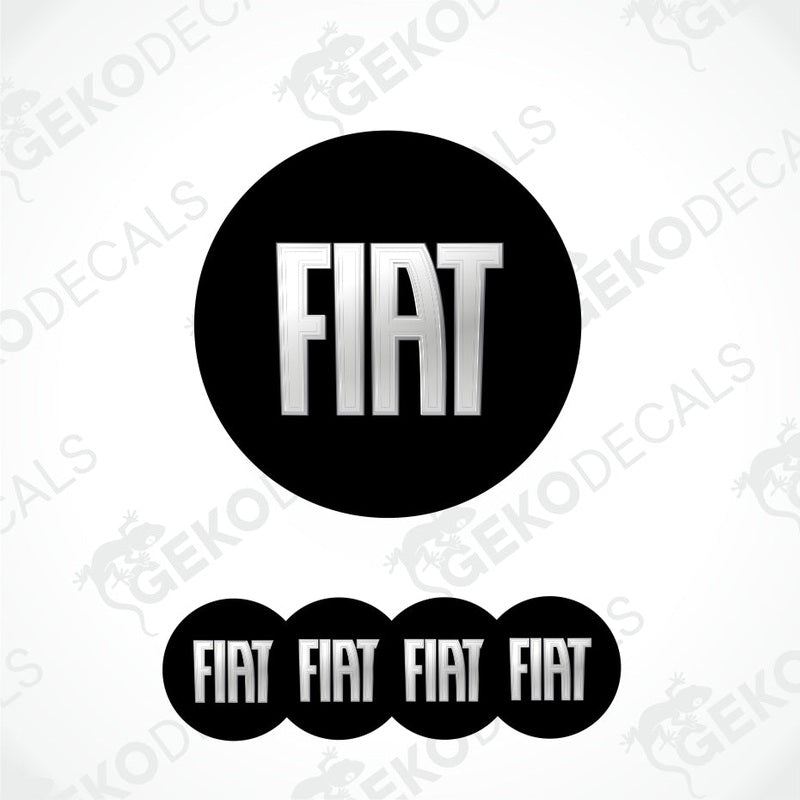 Black Fiat logo and text on a white background