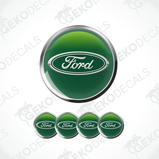 Ford logo decal set on a white background with 'Gekodecals' branding.