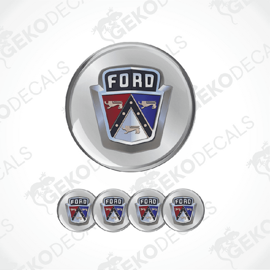 Ford logo emblems on a white background