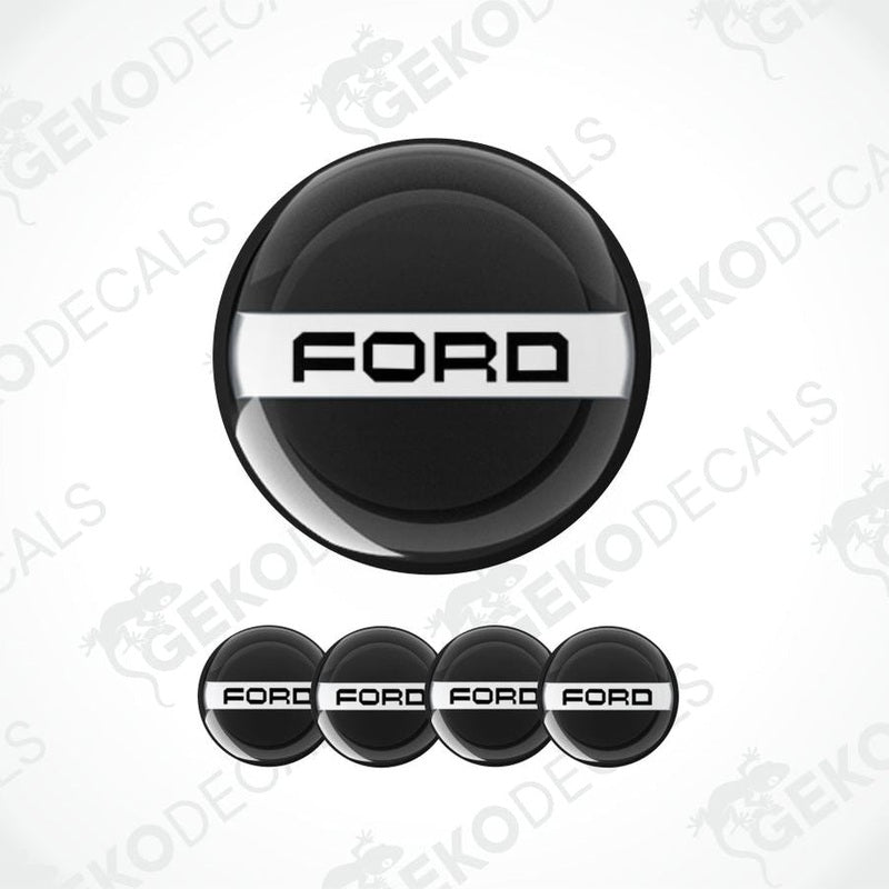Ford logo decal set on a white background with 'Geckodecals' branding.
