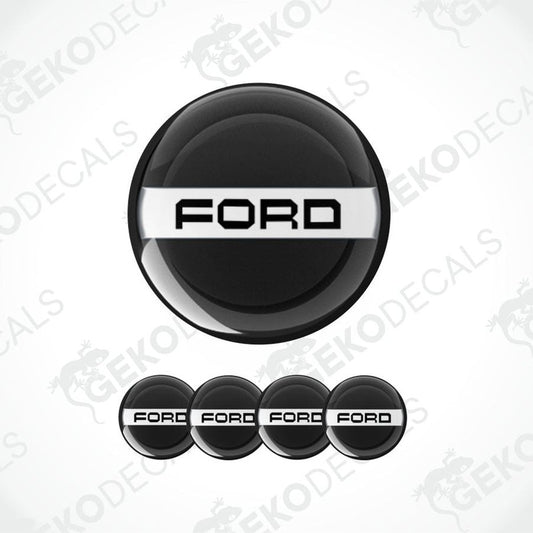 Ford logo decal set on a white background with 'Geckodecals' branding.
