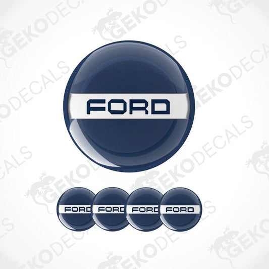 Ford logo decal set on a white background with 'Geckodecals' watermark.