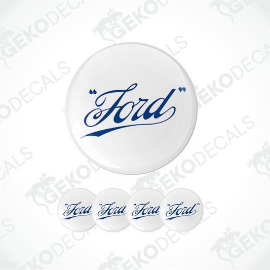 Ford logo decal on a white background