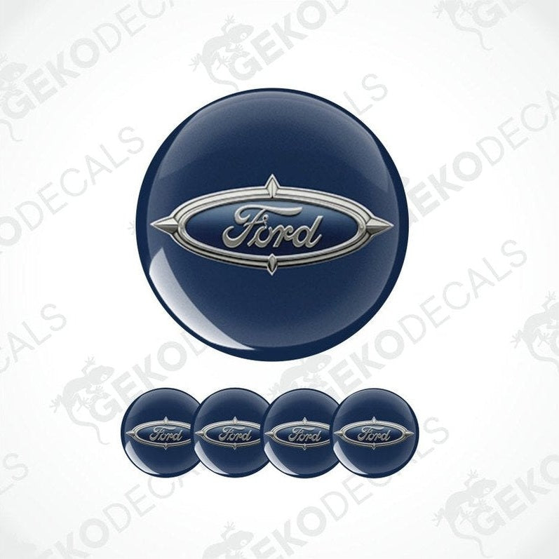 Ford logo decal set on a white background with 'Geckodecals' branding.