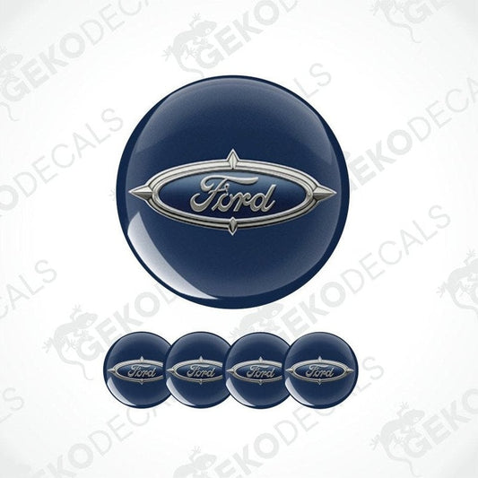 Ford logo decal set on a white background with 'Geckodecals' branding.