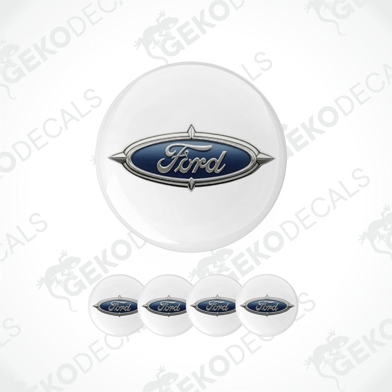 Ford logo decal set on a white background with 'Geckodecals' branding.