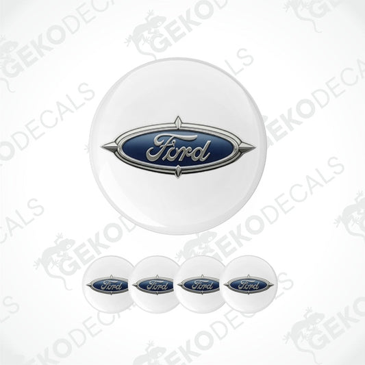 Ford logo decal set on a white background with 'Geckodecals' branding.