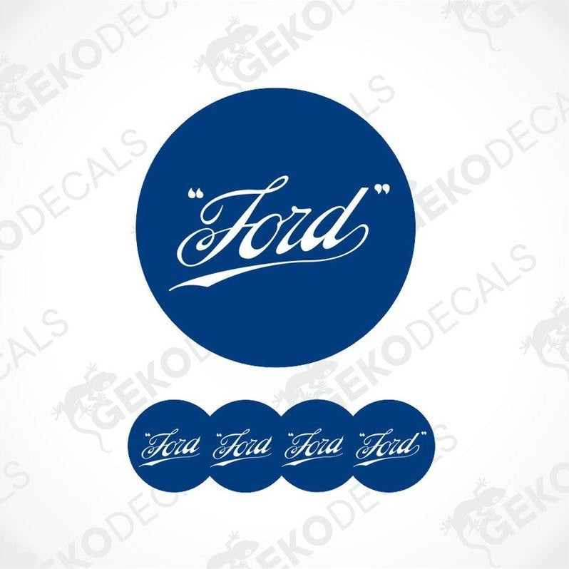 Ford logo and text on a white background with 'Gecko Decals' watermark.
