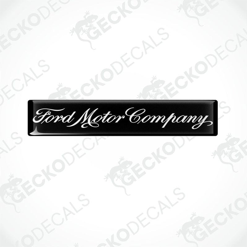  Black vinyl decals with the Ford Motor Company logo in white.