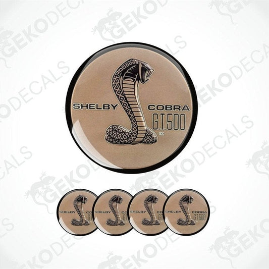 Shelby Cobra GT500 decal set on a white background