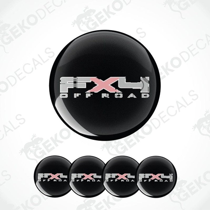 Set of FX4 Off Road logo stickers on a white background