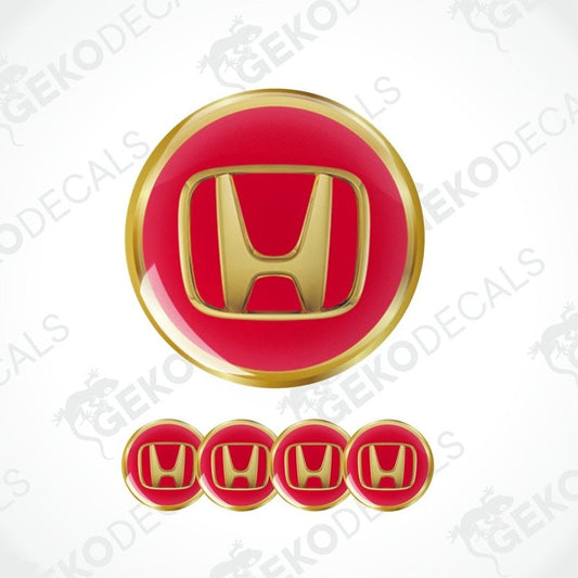 Red and gold Honda logo with multiple repetitions on a white background.