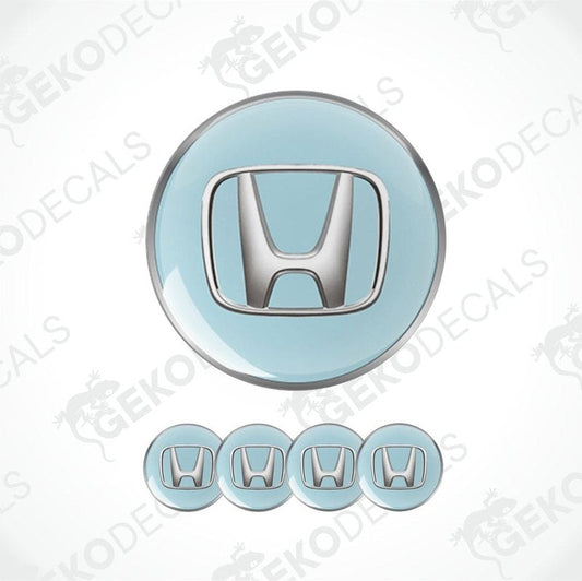 Honda logo and emblem on a light blue background with 'Gekodecals' branding.
