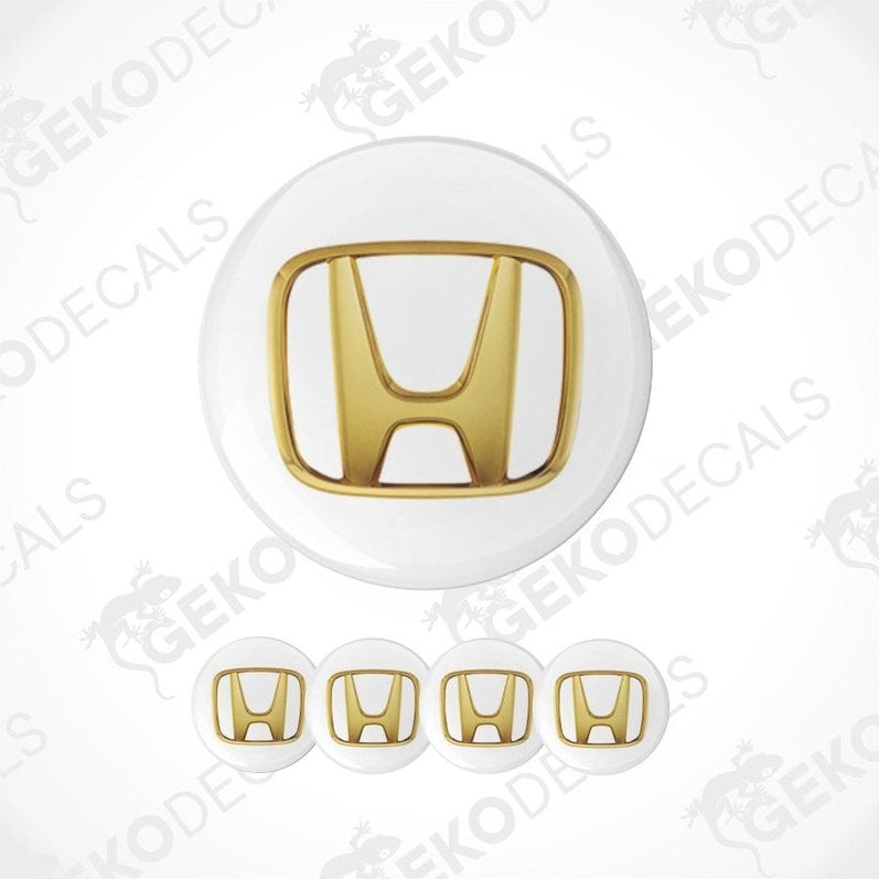 Gold Honda logo on a white background with additional logos below.