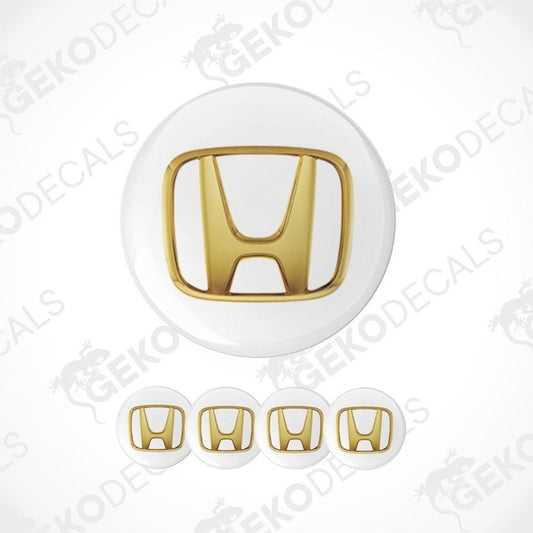 Gold Honda logo on a white background with additional logos below.