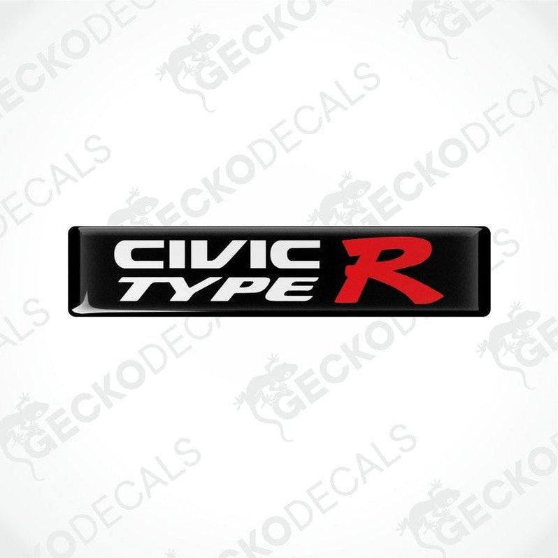  Decals for HONDA CIVIC TYPE R, predominantly red and black in color, designed for vehicle usage.