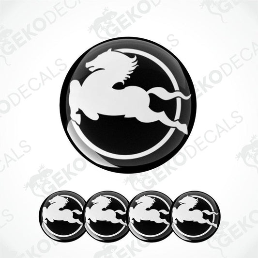 A set of black vinyl decals with the IVECO logo displayed in white.