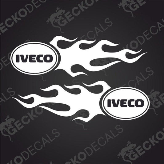 Two black and white geometric shaped decals with the text 'DAF' and a diamond symbol.