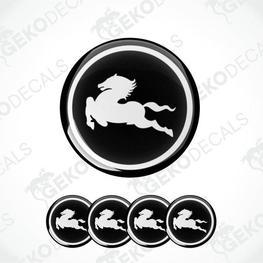 A set of black vinyl decals with the IVECO logo displayed in white.