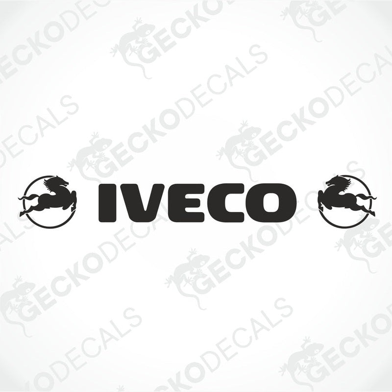 A front view of an IVECO truck with the brand's logo on the windscreen.