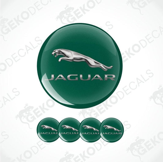Jaguar logo decal set on a white background
