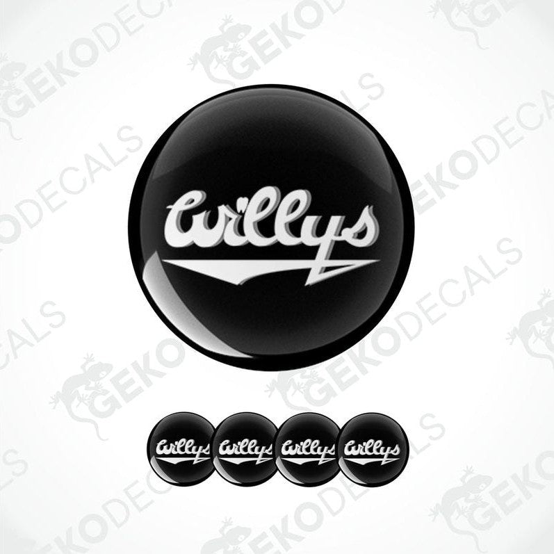 A set of four black vinyl stickers with the text 'Gecko Decals' and the brand name 'Curly's'.