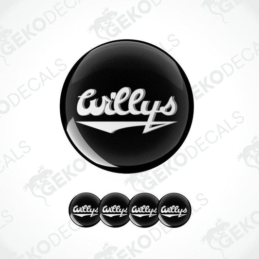A set of four black vinyl stickers with the text 'Gecko Decals' and the brand name 'Curly's'.