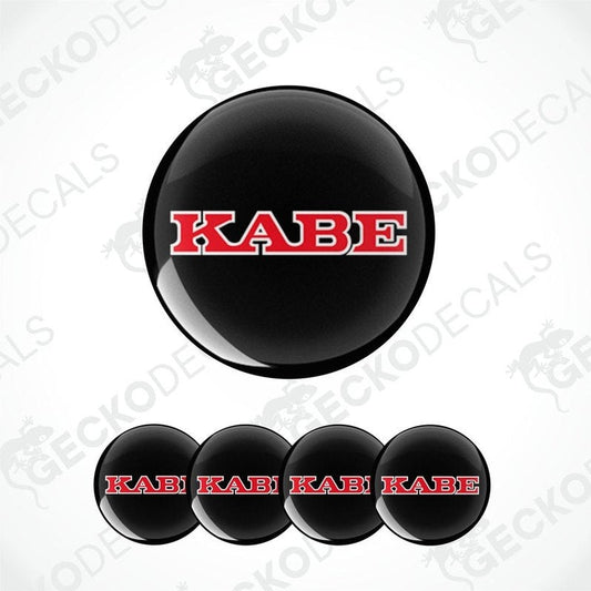 Black and red 'KABE' decal set on a white background with 'GECKODECALS' branding.