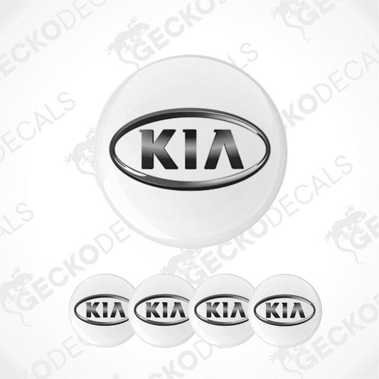 KIA logo on a white background with 'Gecko Decals' branding.