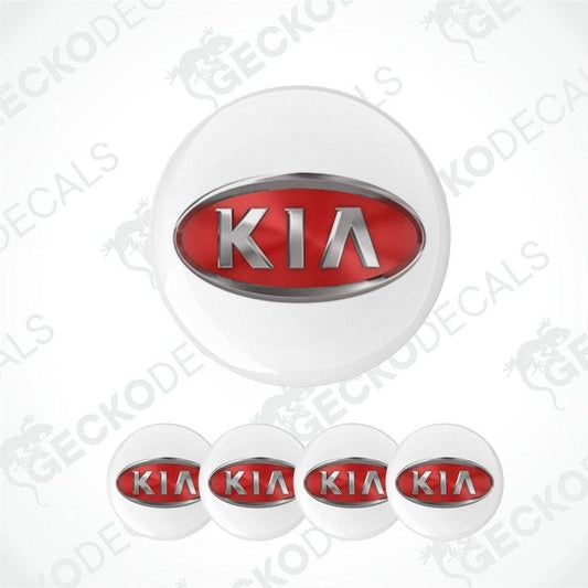 Kia logo on a white background with 'Gecko Decals' branding.