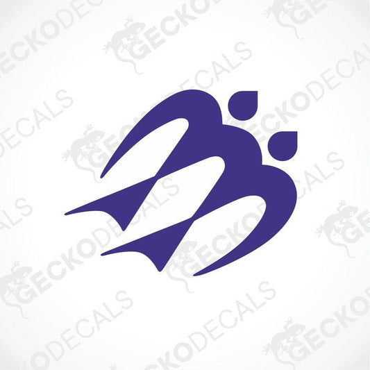 A purple die cut decal with the KNAUS brand logo.