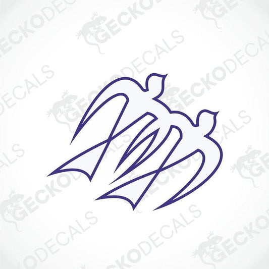 A purple die cut decal with the KNAUS brand logo.