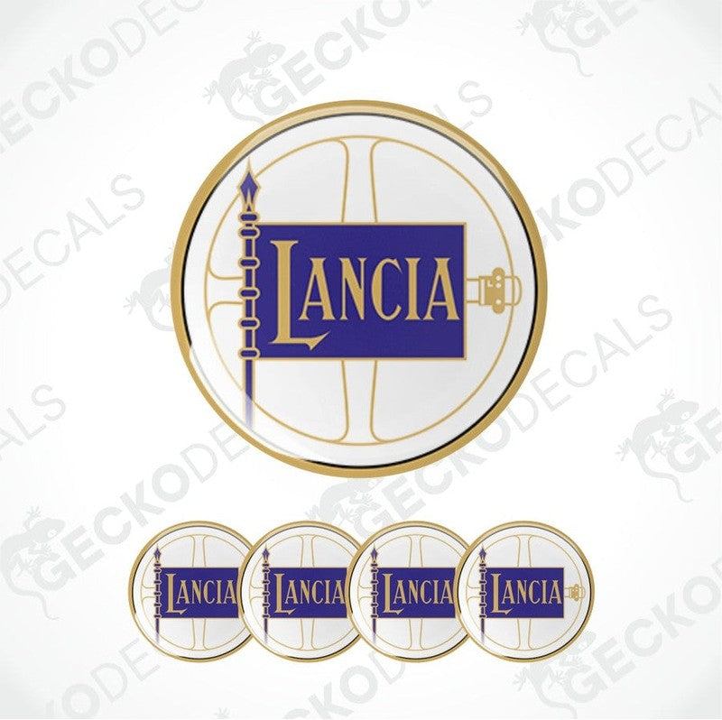Lancia logo decal set on a white background