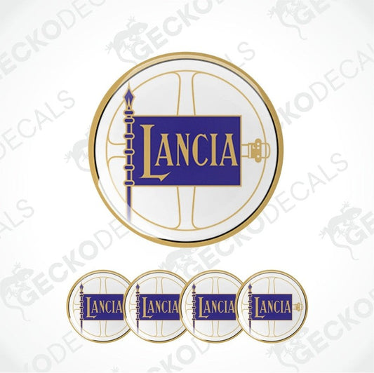 Lancia logo decal set on a white background