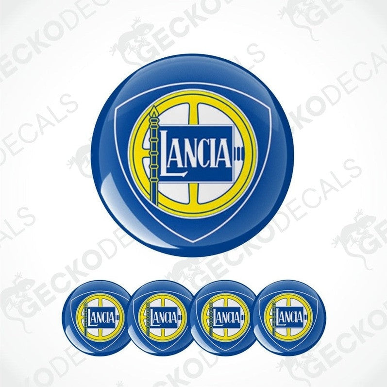 Lancia logo decal set on a white background