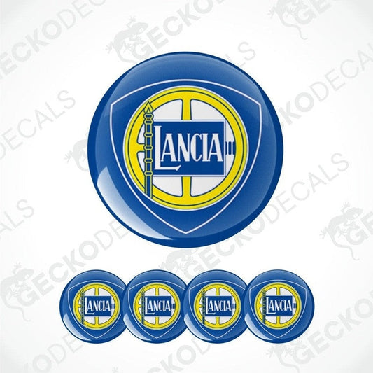 Lancia logo decal set on a white background