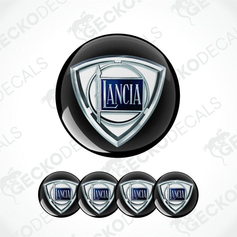 Lancia logo decal set on a white background