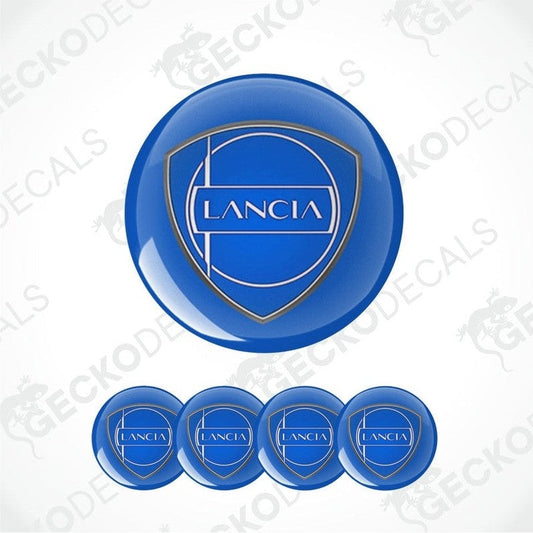 Lancia logo decal set on a white background