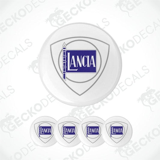 Lancia logo on a white background with multiple instances of the logo.