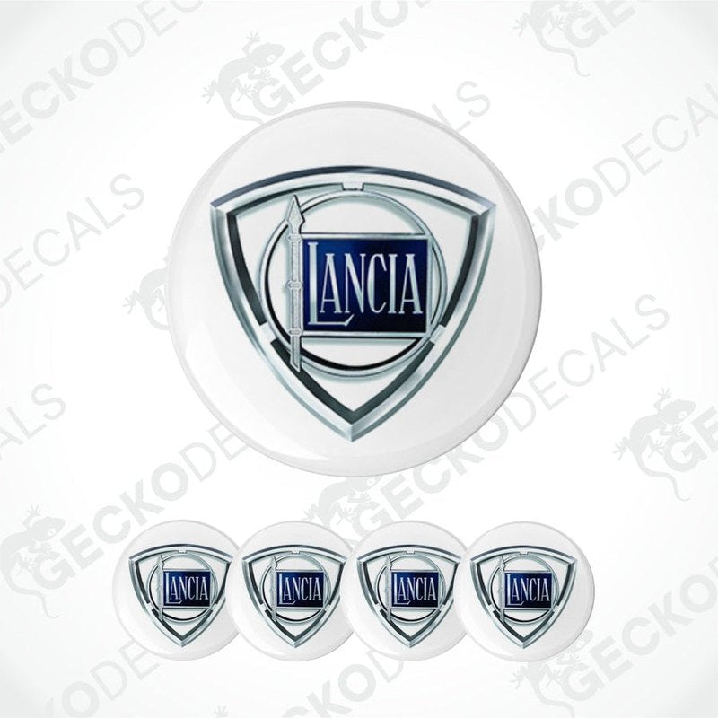 Lancia logo decal set on a white background