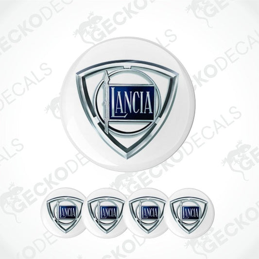 Lancia logo decal set on a white background