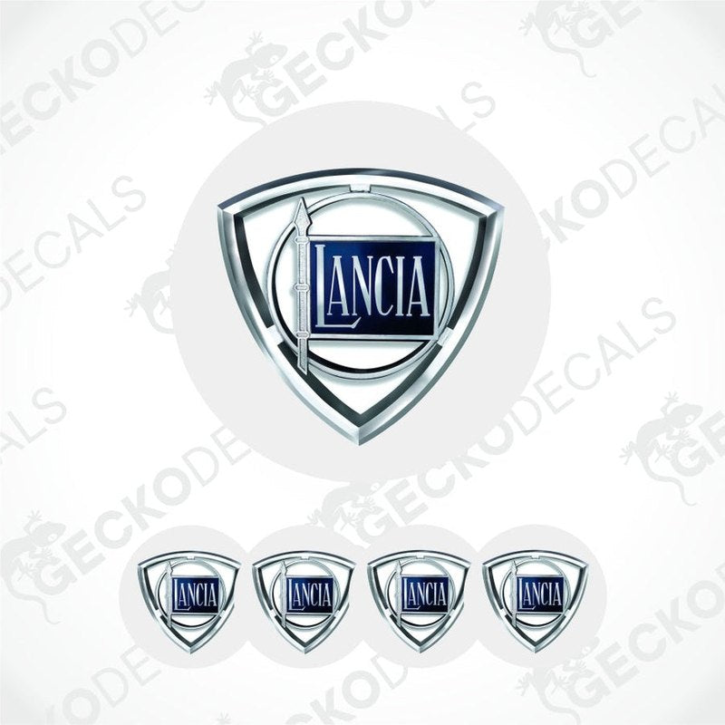 Lancia logo decal set on a white background
