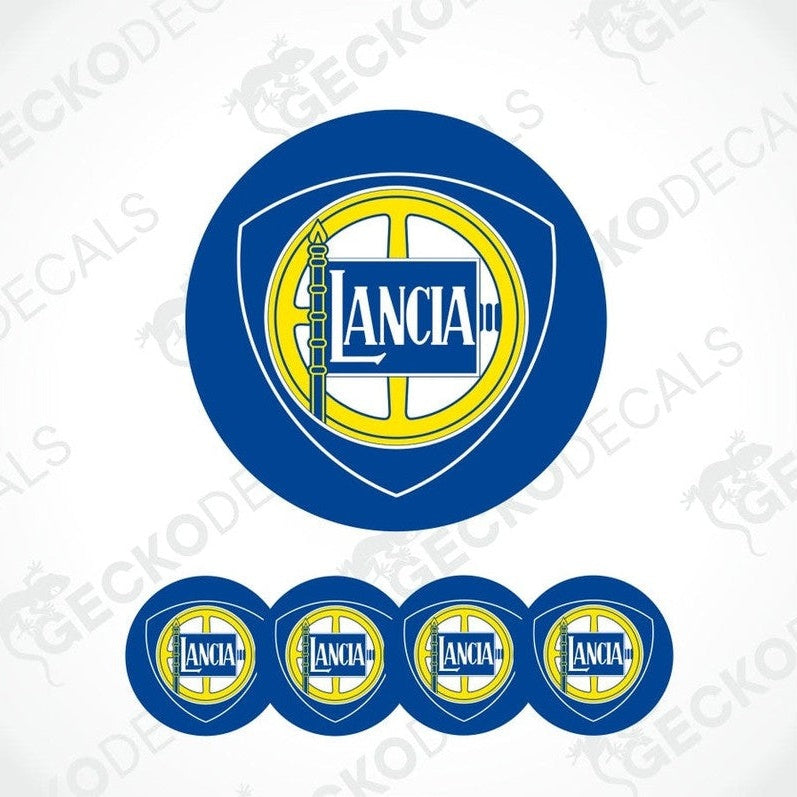 Lancia logo decal set on a white background