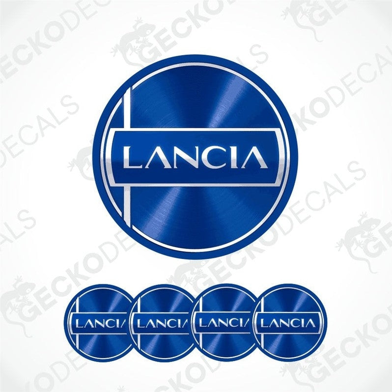 Lancia logo and branding on a white background with 'GECKODECALS' watermark.