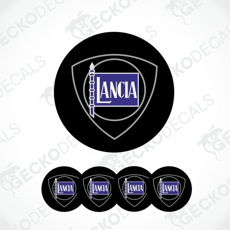 Lancia logo decal set on a white background