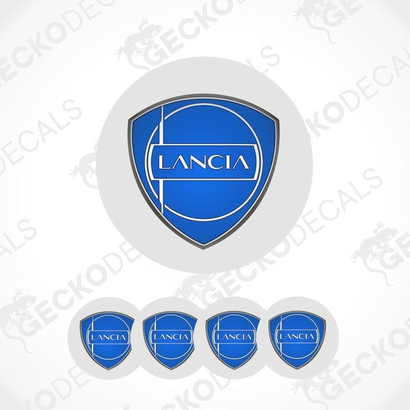 Lancia logo decal on a white background