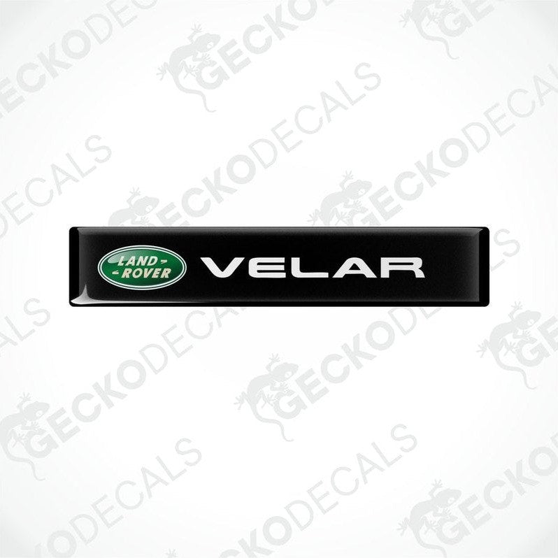  Black vinyl stickers with the Land Rover Velar brand logo.