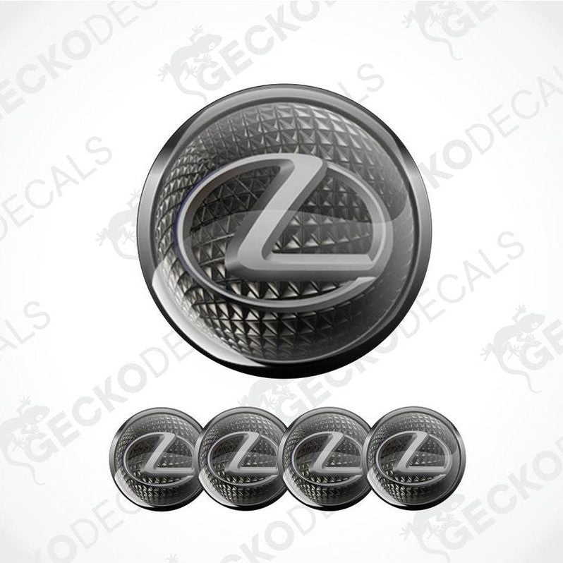 Lexus logo and car emblem set on a white background with 'Gecko Decals' branding.