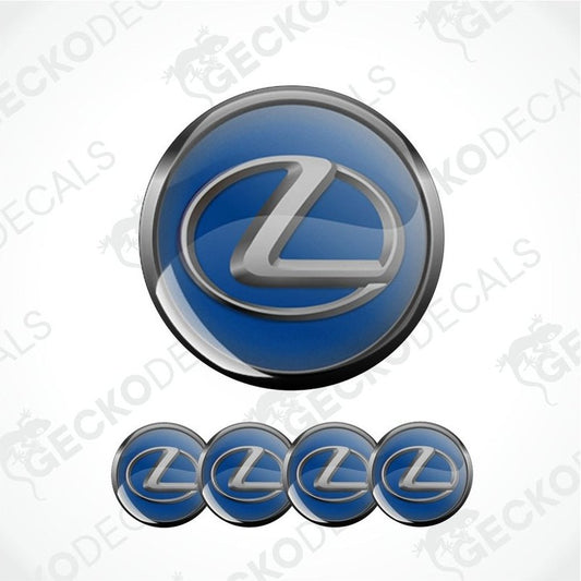 Lexus logo and multiple Lexus emblems on a white background with 'Gecko Decals' watermark.