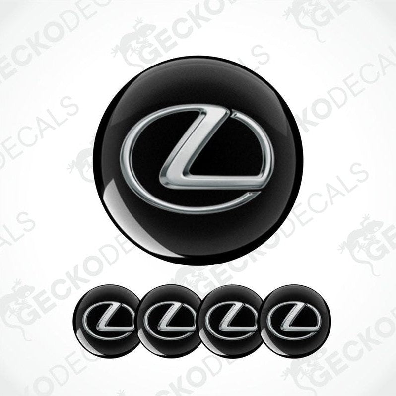 Lexus logo and emblem set on a white background with 'Gecko Decals' branding.